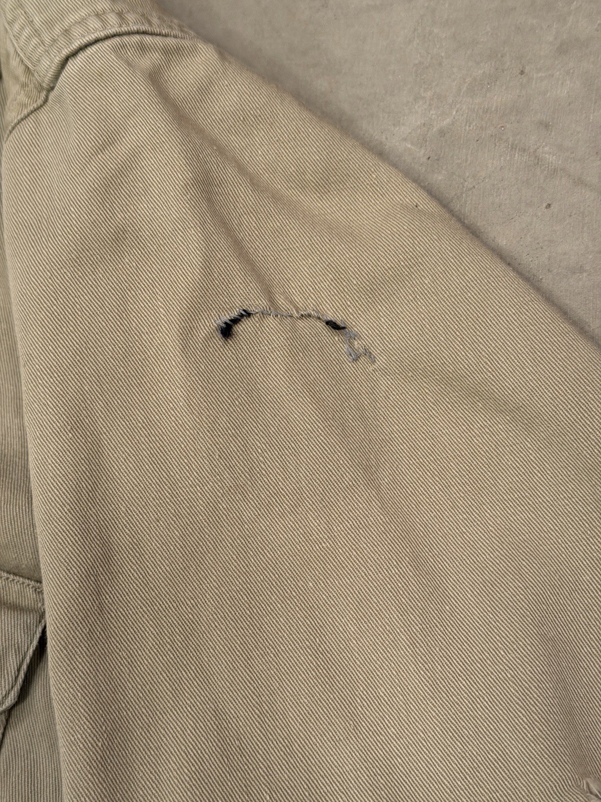 Vintage 1950s Big Mac Penney’s Sanforized Vat Dyed Work Shirt Tan Gussets Rare image 8