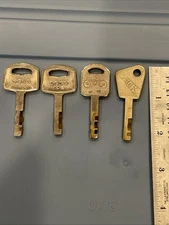 4  High Security Key Keys Misc Lot Solo Solex Jack Keys Vintage Locksmith