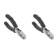 Single Hole Puncher 2-Pack with Ergonomic Grip Handle Portable Handheld Craft...
