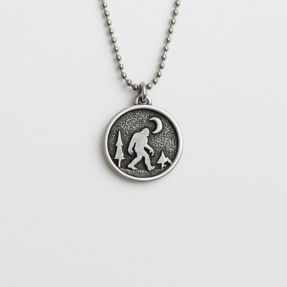 Bigfoot Lover Necklace - Sasquatch Pendant for Cryptid Enthusiasts