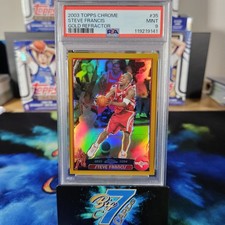 2003-04 Topps Chrome Steve Francis #35 Gold Refractor /99 SUPER RARE TOUGH GRADE
