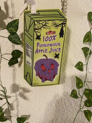 Betsey Johnson 100% Poisonous Apple Juice Halloween Spiders  Crossbody Purse HTF