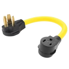 220 Adapter Plug20Inch 250V 10-30P to 6-50R Heavy Duty 30 AmpDryer Male Plug ...