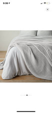 casaluna chunky white knit blanket F/Q