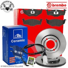 BREMBO Bremsensatz Bremsscheiben Beläge Ceramic + Petec Paste vorne für BMW