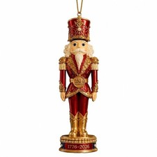 Nutcracker Decoration with Hanging Loop Traditional for Fireplace Shelf