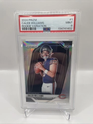 2024 Panini Prizm Rookie Variations#1 Caleb Williams - Chicago Bears Silver PSA9