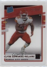 2020 Chronicles Clearly Donruss Rated Rookie Red /199 Clyde Edwards-Helaire 00jz