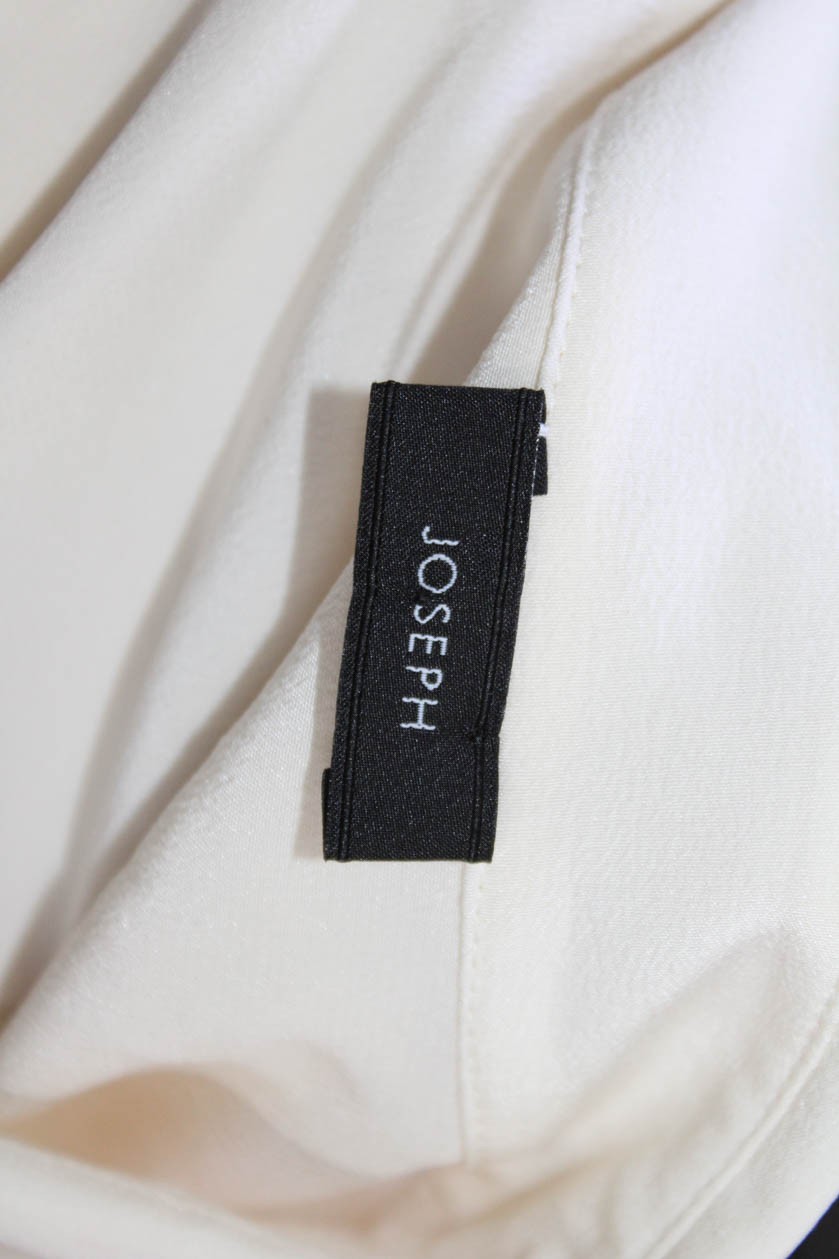 Joseph Womens Basic Collared Long Sleeve White Bu… - image 4