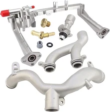 YINAVAGAD Aluminum Coolant Water Pipe System Kit for Land Rover LR4 10-21