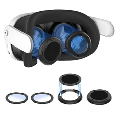 GAEKOL Glasses Spacer Protector Kit Meta Quest 3 Blue Light Blocking Blue