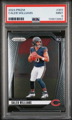 Caleb Williams 2024 Prizm Base Rookie PSA 9 Mint RC Bears