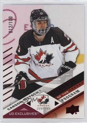 2024 Team Canada Juniors Pride of the Program Exclusives /100 Carson Wetsch 0yo8