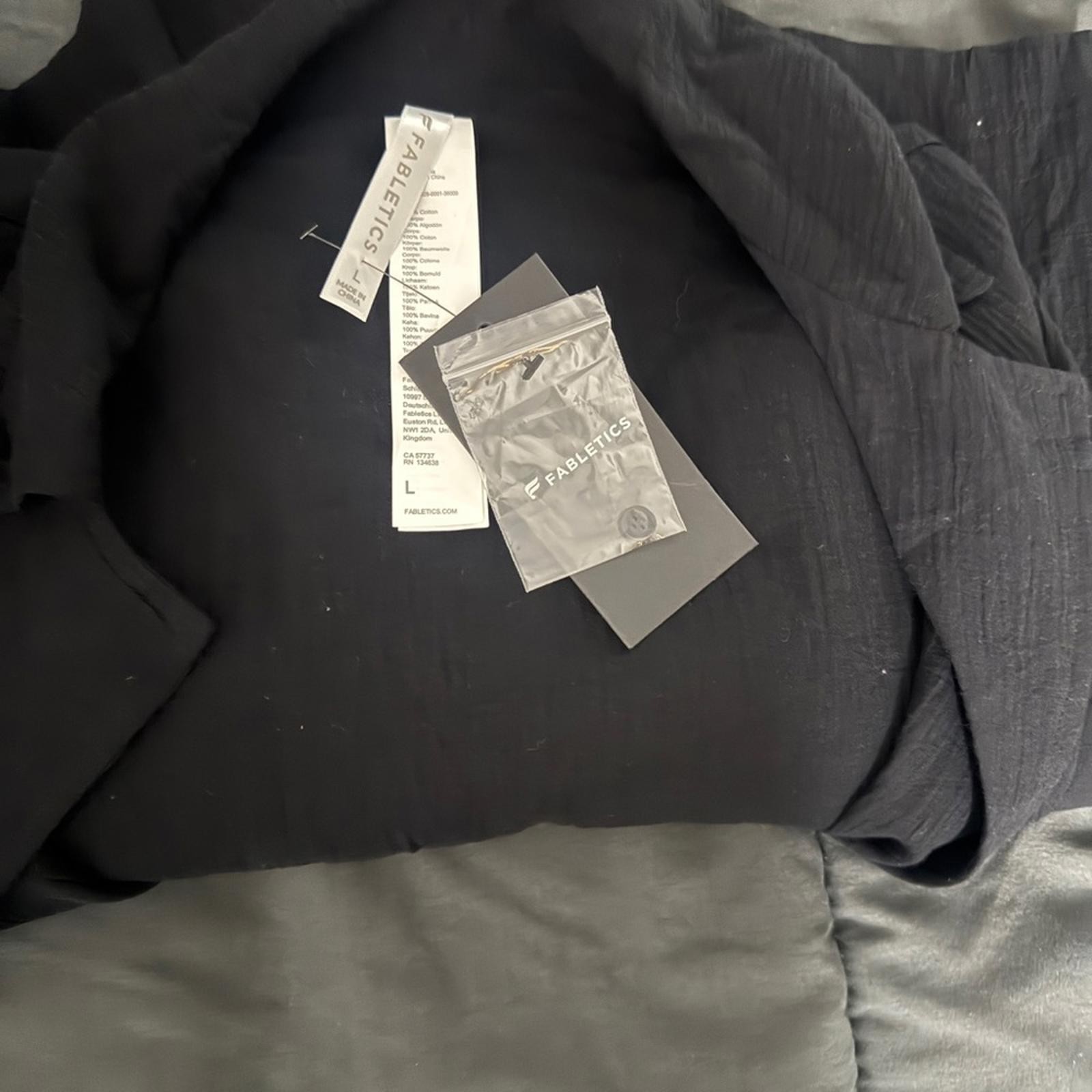 Fabletics Black Jumpsuit with Drawstring Waist, S… - image 2