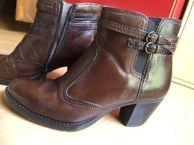 Bottines / Bottes Marron Brown Cuir - Photo 1/4
