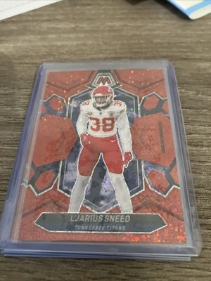 2024 Panini Mosaic Red Sparkle #217 L'Jarius Sneed TITANS