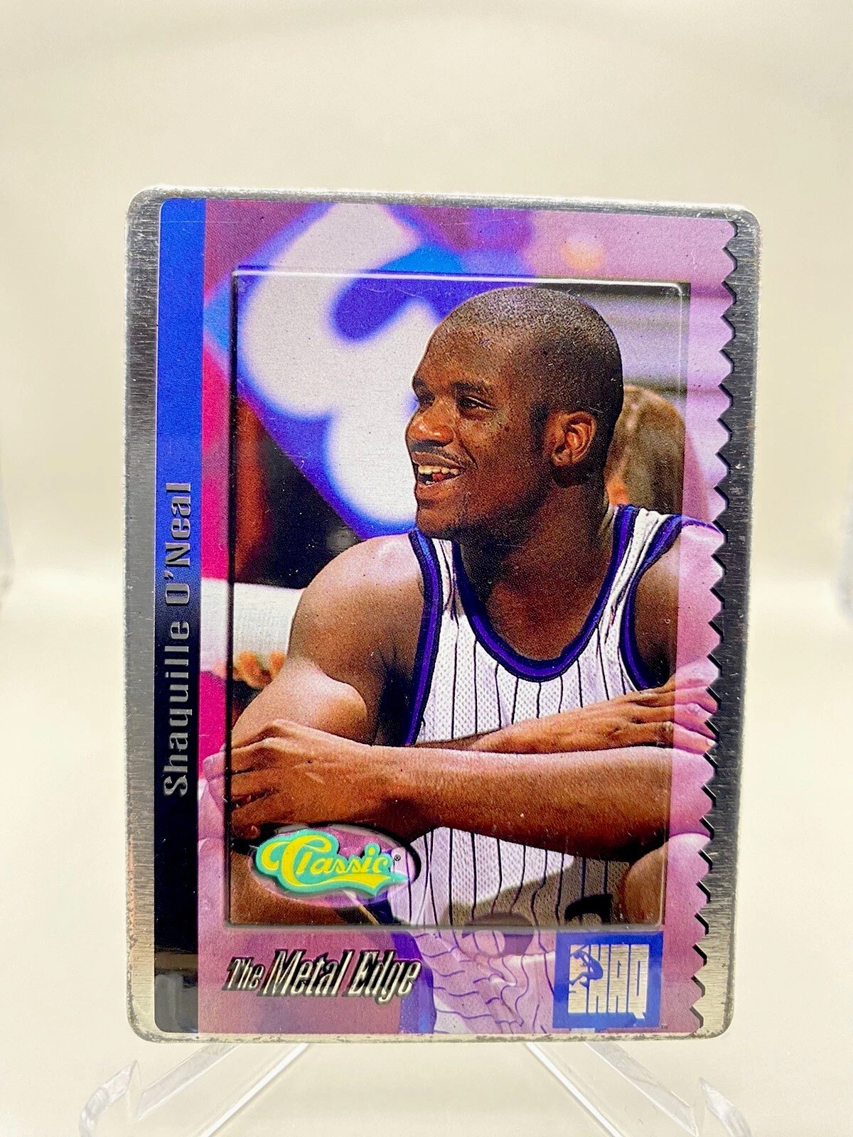 1994 Classic The Metal Edge Basketball No.3 Shaquille O'Neal Orlando Magic HOF