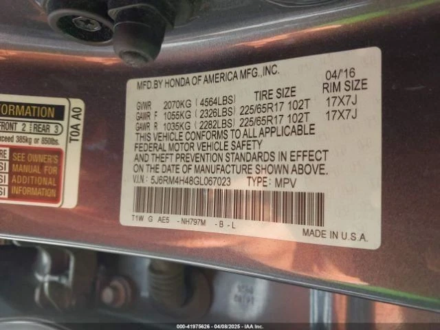 Cambio de transmisión CR-V 2016 403565 Foto 4 de 4