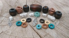 26-teiliges Dreadperlen Set Holz, Aventurin, ...