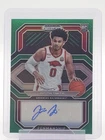 JUSTIN SMITH 2021-22 PRIZM DRAFT PICKS ROOKIE AUTO GREEN #CP-JSM Q6974