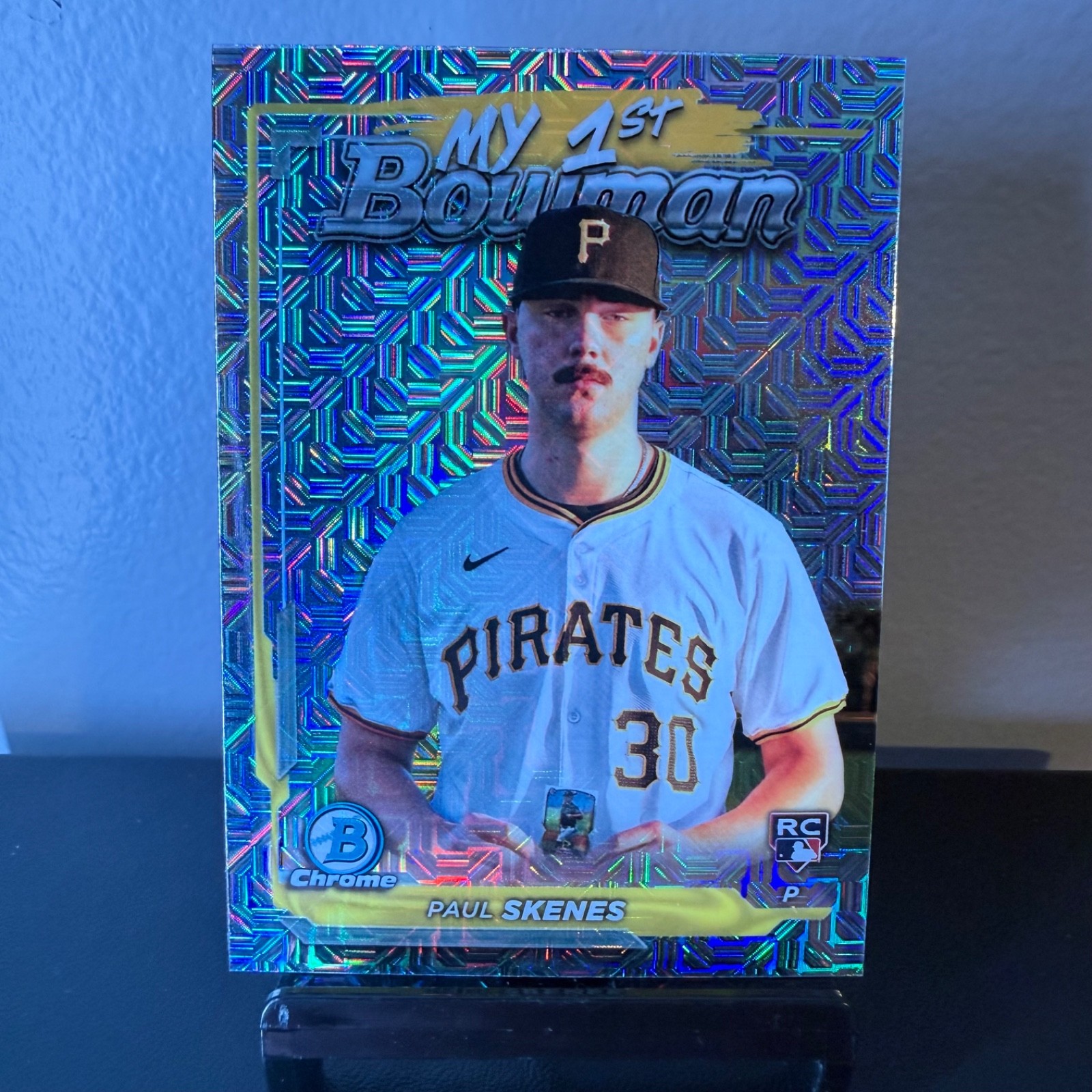 Paul Skenes 2024 Bowman Chrome My 1st Bowman Mojo #M1B-18 Rookie Pirates