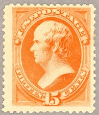 US Scott#1879 OG VF 1879 15c Webster, soft paper, brilliant color, ABN issue