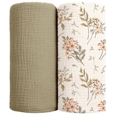 Muslin Swaddle Blankets for Baby: 100 Cotton Receiving Blankets