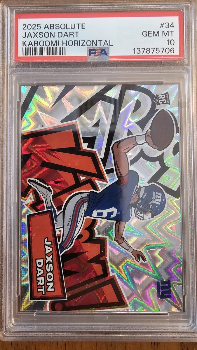 2025 Panini Absolute - Kaboom! Horizontal Jaxson Dart #34 (RC) for