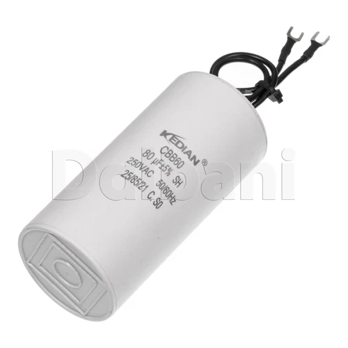 Japanese Spec 80UF 250VAC Motor Run Capacitor CBB60  25/85/21 45X95MM 80MFD