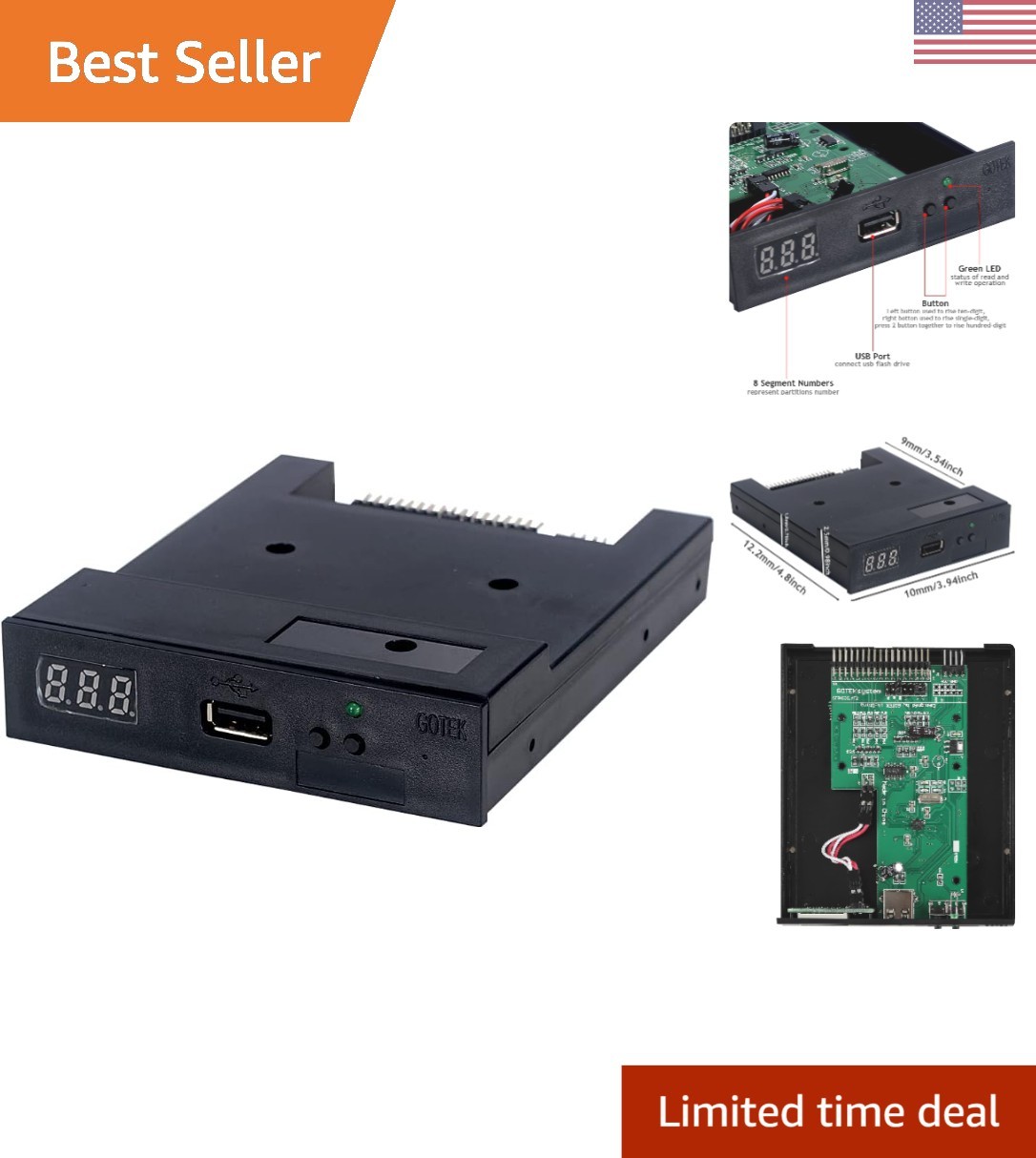 U100 USB Floppy Drive Emulator - Transform Your 1.44MB Data Transfer Experience