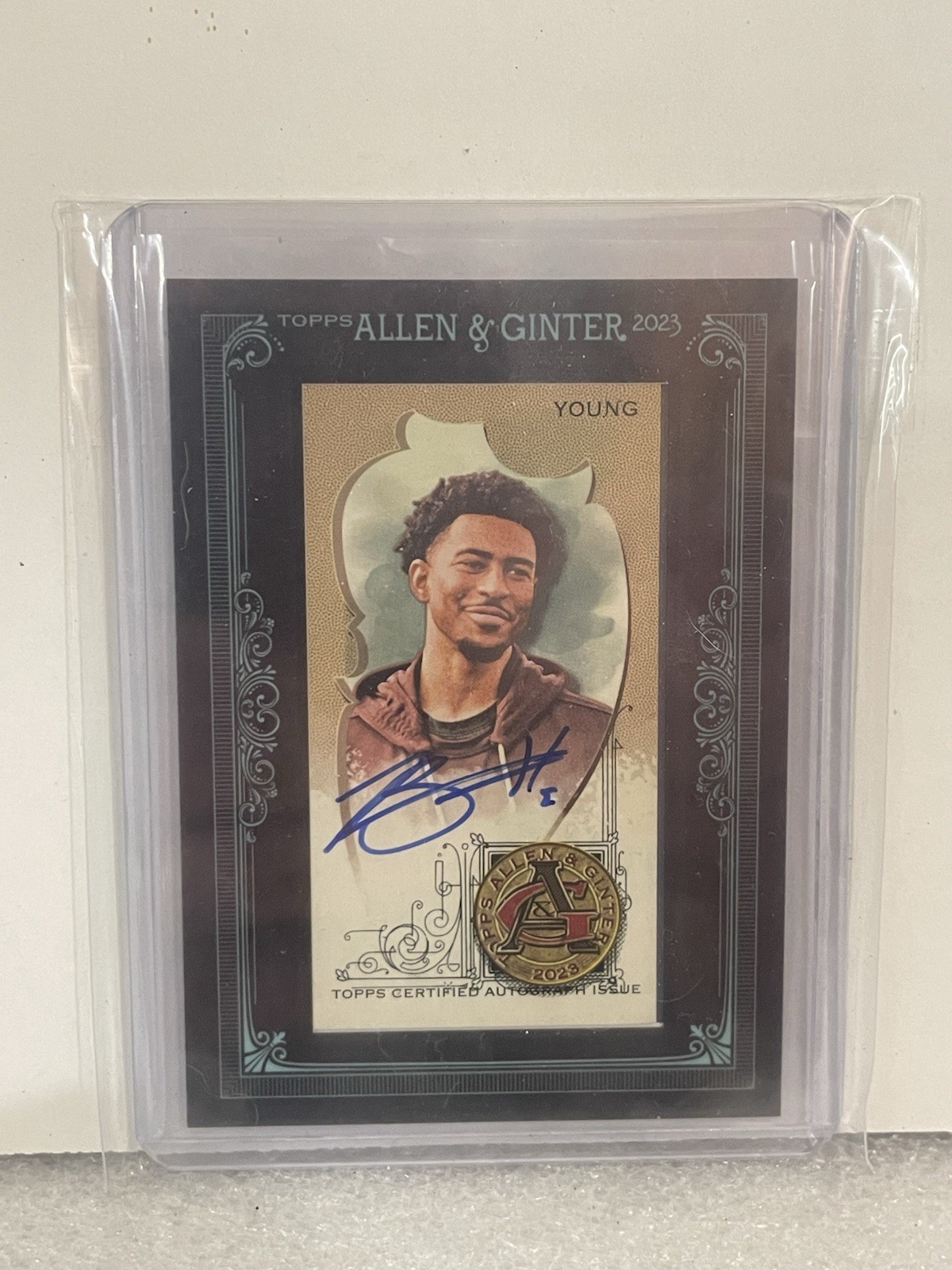 2023 Topps Allen & Ginter Bryce Young Rookie Black Frame Autograph RC /25