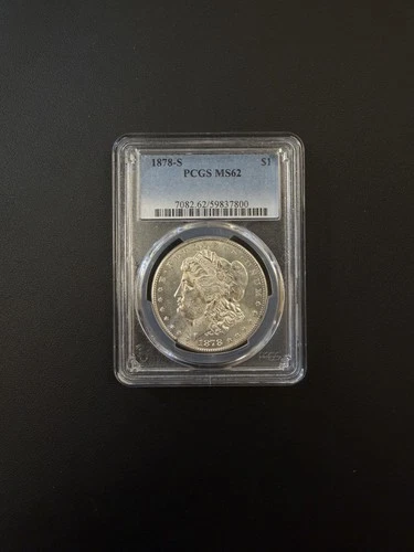 1878 S MORGAN PCGS MS 62