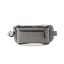 JIMMY CHOO Star Emboss tracolla cintura in vita marsupio pelle grigio usato d...