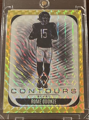 Panini 2025 Phoenix Contours Rome Odunze #6 Chicago Bears Serial Numbered /149
