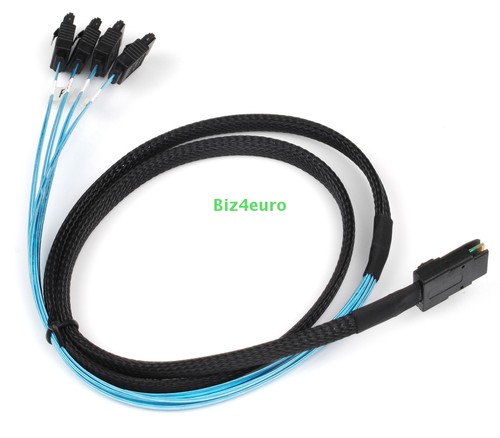 Mini SAS SFF-8087 auf 4x SATA 7pin Reverse Splitter Kabel Festplatten Datenkabel - Afbeelding 8 van 10