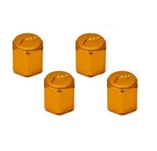 4pcs Work Tire Air Valve Stem Aluminum Caps Jdm New Color Orange From Japan
