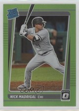 2021 Panini Donruss Optic Rated Rookie Lime Green Prizm Nick Madrigal #49 2l4