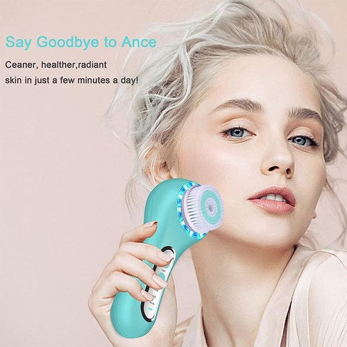 Portable Electric Makeup Remover Blackhead Remover Facial Cleanser With 5 Heads - Picture 3 of 19