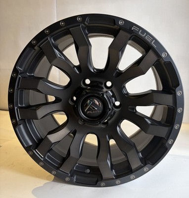 FUEL D674 OFFROAD WHEEL BLITZ MATTE BLACK MACHINED 18X9 20MM