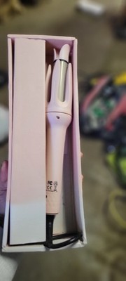 Pink Curling Iron Electric Hair Styling Device Plastic Metal