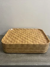 Lot Of 14 Camtray Cambro Manufacturing Co Food Brown Trays
