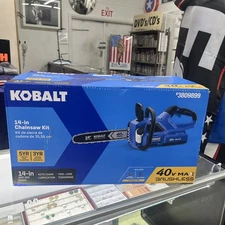 KOBALT 3809899: 40V 14" Chainsaw, 4.0Ah Battery & Charger Kit #KCS 1040A-03