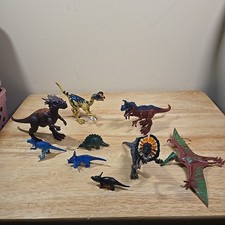 Dinosaur Mini Action Figures Toys Lot of 8