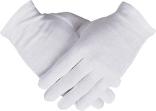100 Cotton Gloves, 6 Pairs White Cotton Gloves for Women Dry Hands Eczema SPA