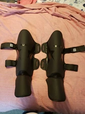 Elite Sports Kickboxing Shin Guards Black 14"