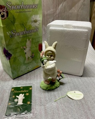 Dept 56 Snowbunnies I FOUND THESE IN YOUR GARDEN  W/ Box .  HARD TO FIND