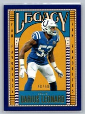 Darius Leonard 2019 Panini Legacy Fan Favorites Blue /50 #FF-DL