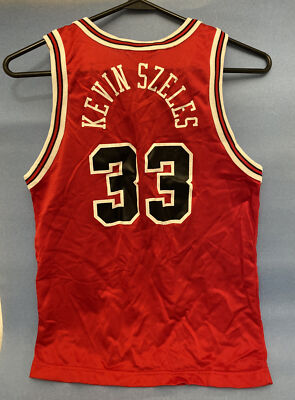 【USA-vintage】champion chicago bulls 希少 Vintage #33 CHICAGO BULLS Champion NBA Basketball Jersey. Sz