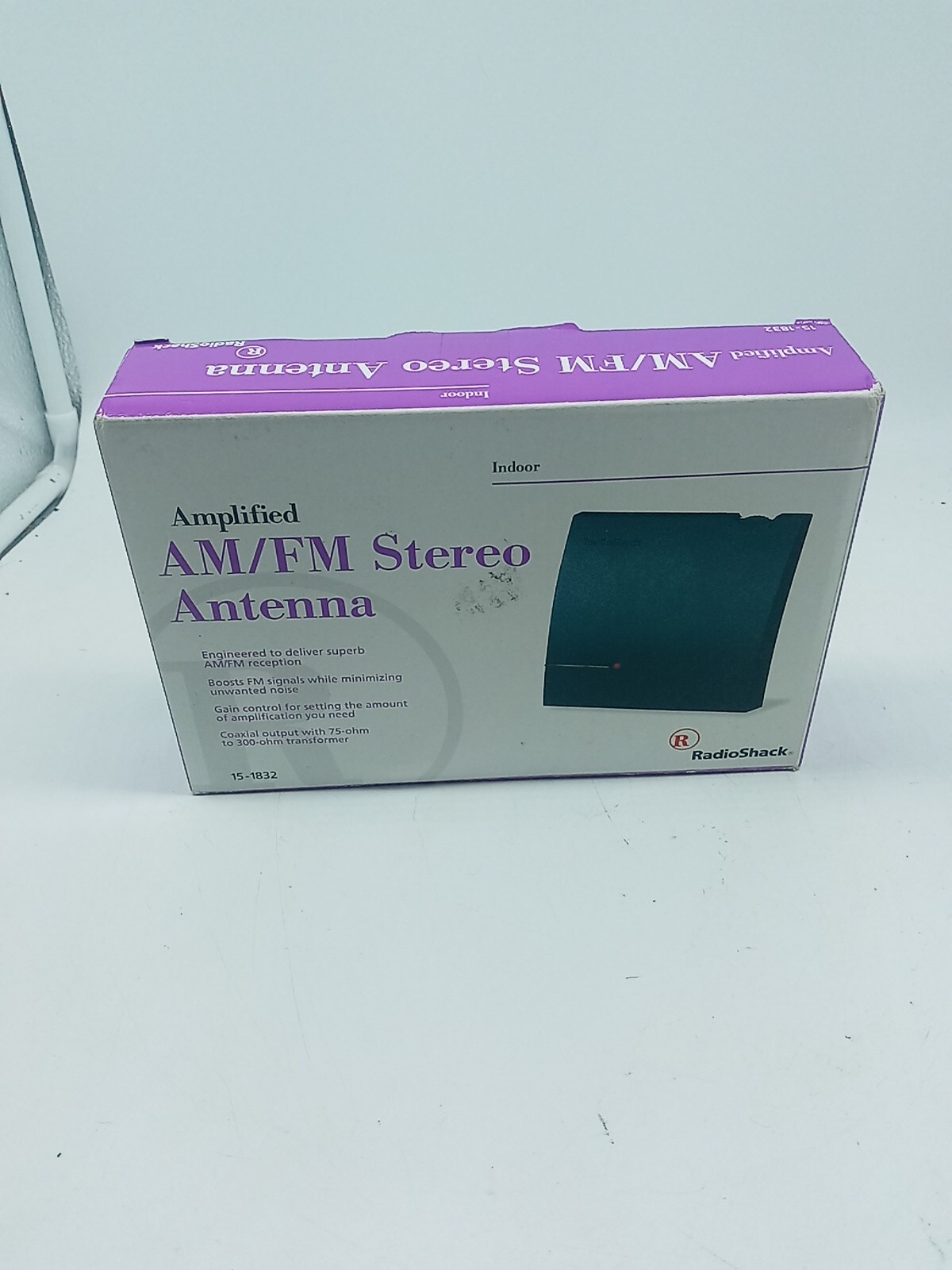Radio Shack AM/FM Indoor Amplified Antenna 151832 Complete in Box Instructions eBay