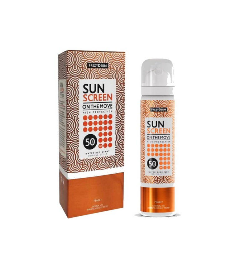 Frezyderm Face Sun Screen Spray SPF50 On The Move 75ml - Image 2
